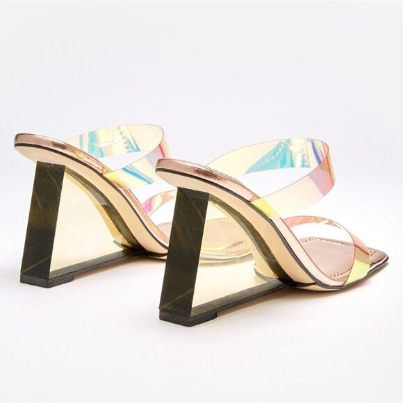 NIB Good American CINDER-F*CKING-RELLA WEDGE - Picture 4 of 12